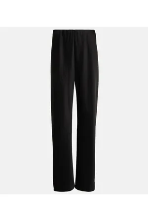 Vince Pantaloni regular in raso a vita alta