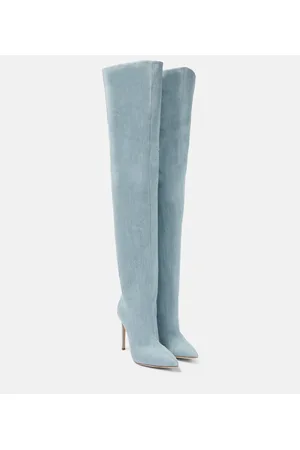 PARIS TEXAS Stivali cuissardes in denim