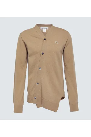 Comme des Garçons Comme des Garçons Shirt x Lacoste - Cardigan asimmetrico in lana