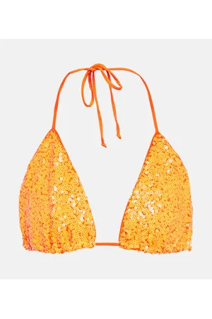 Norma Kamali Top Bikini con paillettes
