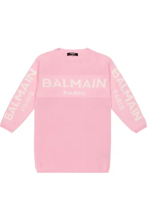 Balmain Abito in maglia di cotone e cashmere
