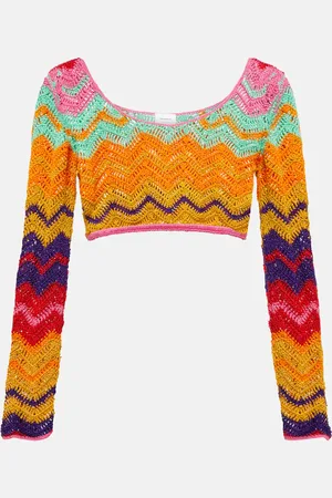 ANNA KOSTUROVA Top cropped in crochet