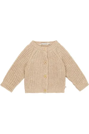 The New Society Baby - Cardigan Easy Rib in misto lana