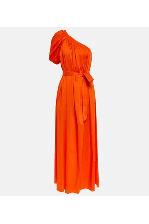 Diane von Furstenberg Abito lungo monospalla in misto cotone