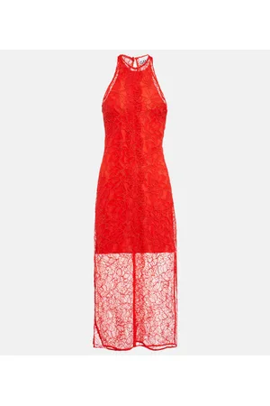 Ganni Abito midi in pizzo