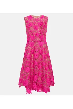 Oscar de la Renta Abito midi in pizzo