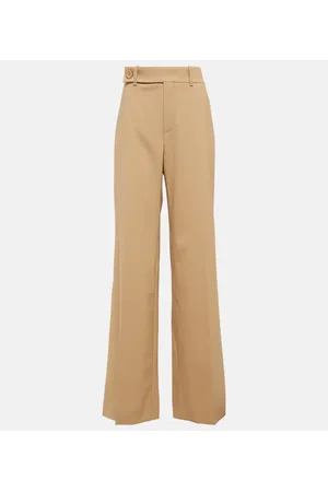 Chloé Chloé Pantaloni regular in misto lana