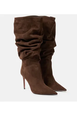 Amina Muaddi Stivaletti Jahleel 95 in suede