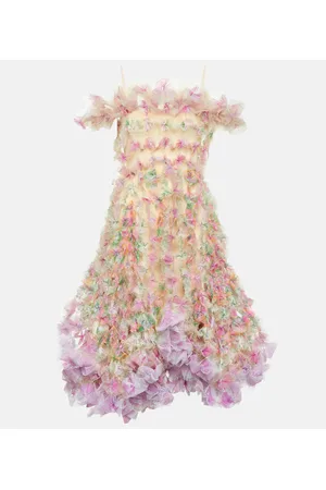 SUSAN FANG Abito midi in tulle