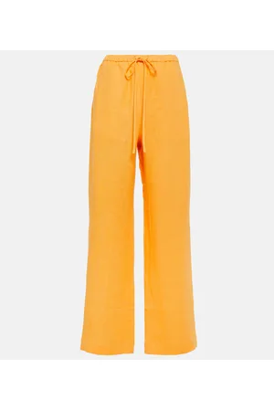 Nanushka Pantaloni regular in lino
