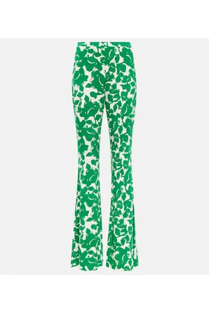 Diane von Furstenberg Pantaloni flared Brooklyn con stampa