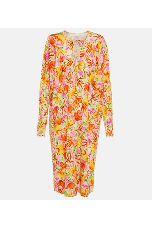 DRIES VAN NOTEN Abito in jersey con stampa