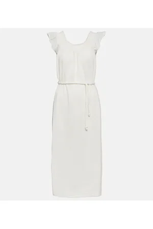 Velvet Abito midi Justine in garza di cotone