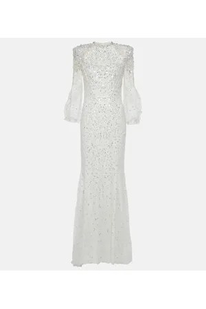 Jenny Packham Bridal - Abito lungo Hedda con cristalli