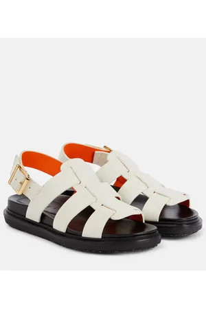 Marni Sandali Fussbett Gladiator in pelle
