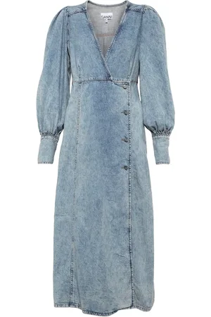 Ganni Abito midi di jeans
