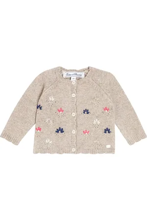 Tartine Et Chocolat Baby - Cardigan in misto lana con ricamo