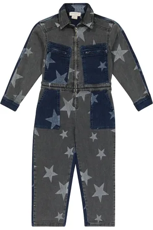 Stella McCartney Jumpsuit in denim con stampa