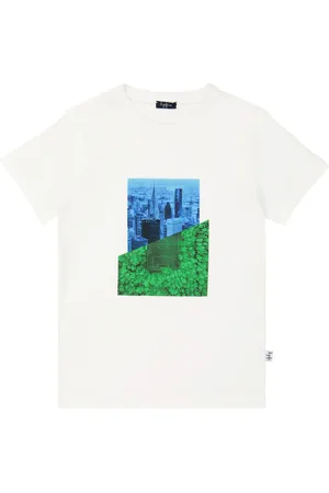 Il gufo T-shirt in cotone con stampa