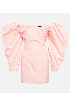 Jacquemus Miniabito Taffetas con scollo bardot