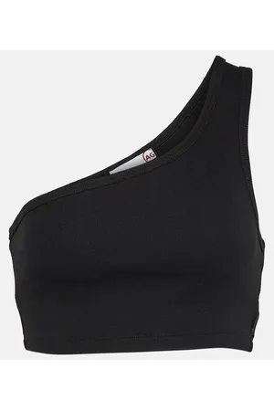 AG Jeans X EmRata - Top cropped Miranda in misto cotone