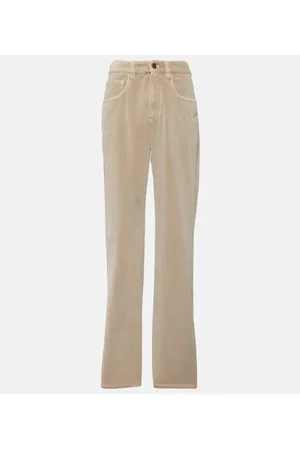 Brunello Cucinelli Pantaloni regular in velluto di cotone