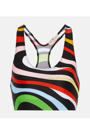Puccini Tank top cropped con stampa