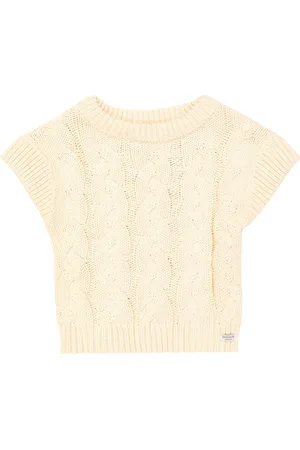 Donsje Gilet Mylli in cotone a trecce