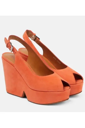 Robert Clergerie Sandali Dylan in suede con plateau