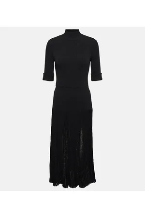 Dorothee Schumacher Abito midi in maglia plissé