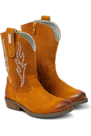 MONNALISA Stivali texani in suede con borchie