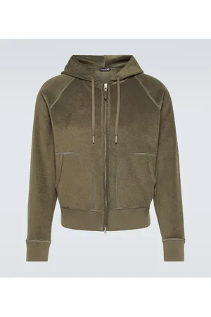 Tom Ford Felpa in spugna di cotone con cappuccio