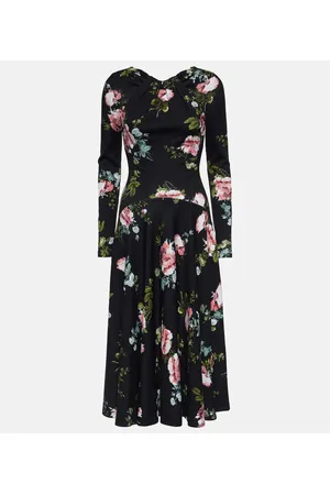 Erdem Abito midi con stampa