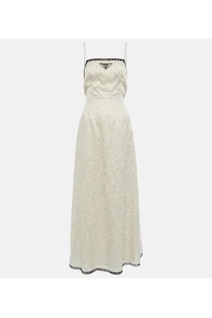 Prada Abito lungo con pizzo