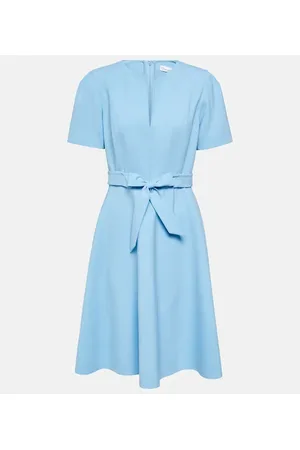 Oscar de la Renta Abito midi in misto lana con cintura