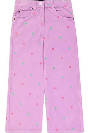 Stella McCartney Pantaloni in velluto di cotone a coste