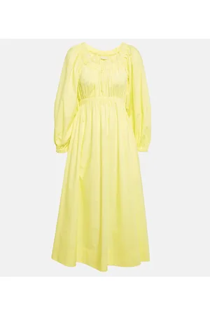 ULLA JOHNSON Abito midi Helena in cotone