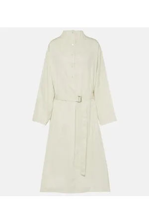 LEMAIRE Abito lungo in twill di cotone