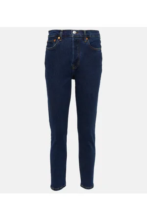 RE/DONE Jeans skinny cropped ‘90s a vita alta