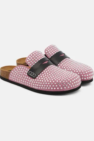 J.W.Anderson Slippers in suede con cristalli