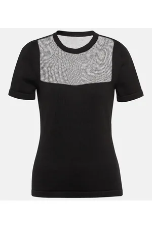 Oscar de la Renta Top in misto cotone