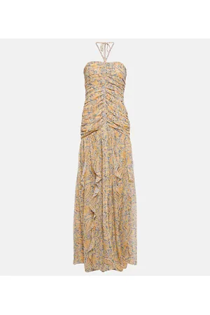 VERONICA BEARD Abito lungo Lucine in seta paisley