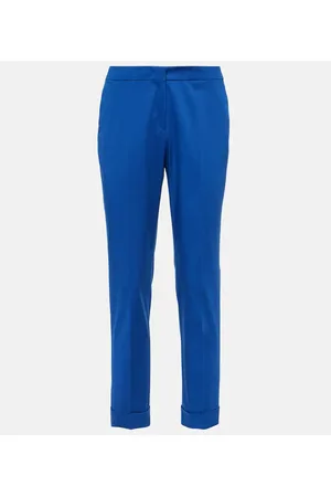 Etro Pantaloni slim in misto cotone a vita alta