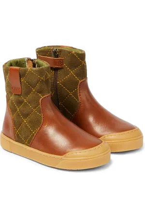 Petit Nord Stivali Thor in pelle e suede matelassé