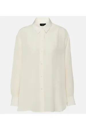 NILI LOTAN Camicia oversize Julien in seta
