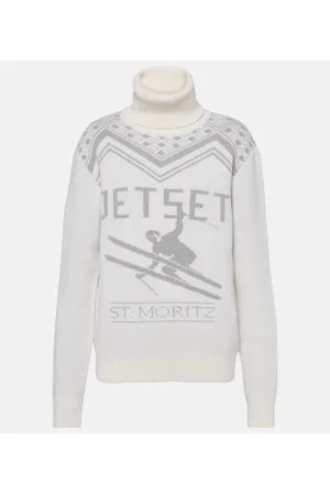 JET SET Dolcevita in lana con intarsia