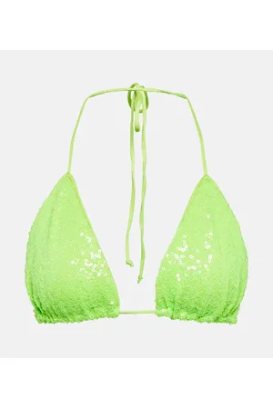 Norma Kamali Top Bikini con paillettes