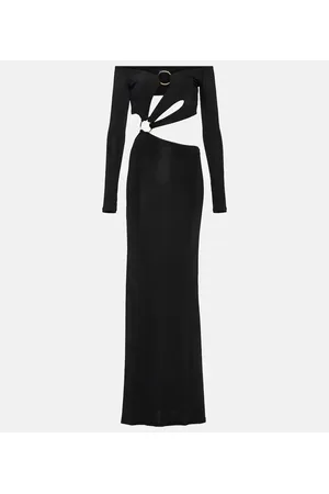 Louisa Ballou Abito lungo in jersey con cut-out