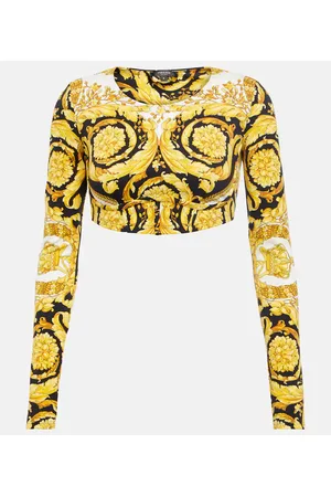 VERSACE Top cropped Barocco