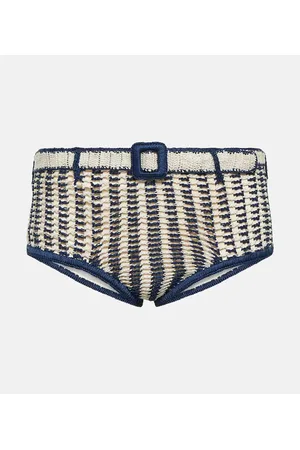 ANNA KOSTUROVA Slip bikini in crochet di cotone